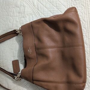 Coach Tan Leather Shoulder Bag
